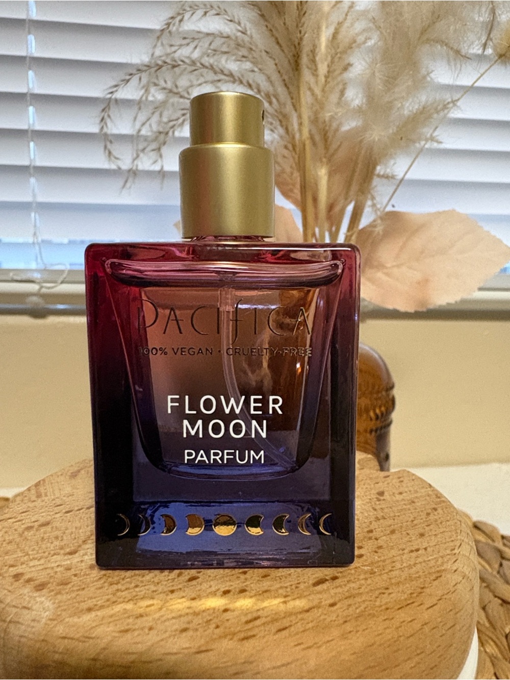 Pacifica Flower Moon Parfum Bottle in Purple and Pink Gradient